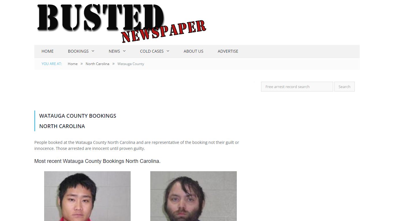 Watauga County, NC Mugshots - BUSTEDNEWSPAPER.COM